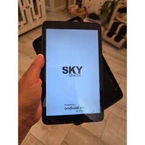 Sky Devices Elite OctaMax Tablet Android Go Edition Black 4G LTE Cracked Screen